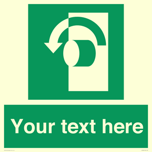 Custom Turn Anti-Clockwise Sign